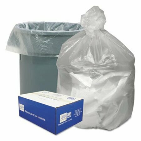 WEBSTER INDUSTRIES GoodnTuff, WASTE CAN LINERS, 33 GAL, 9 MICRONS, 33in X 39in, NATURAL, 500PK GNT3340
